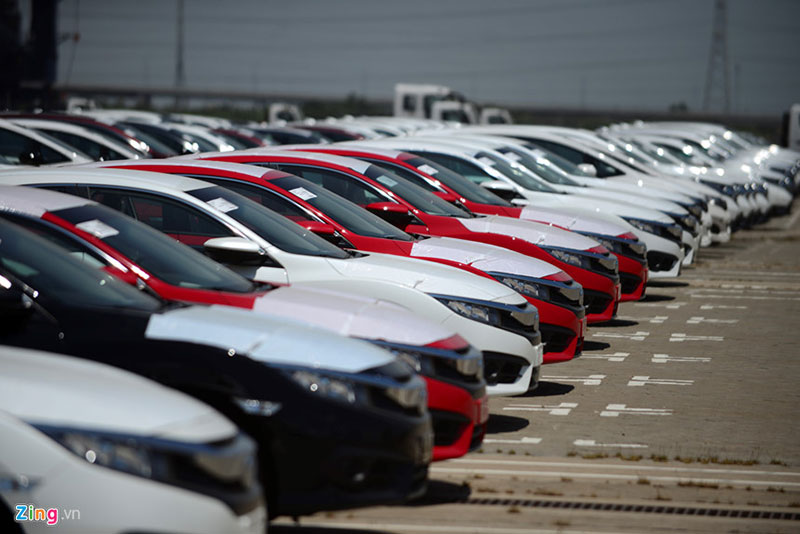 Cận cảnh dàn xe Honda thuế 0% đầu tiên cập cảng TP.HCM